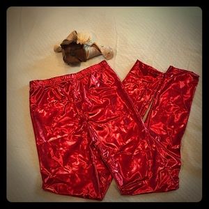 Metallic Red leggings